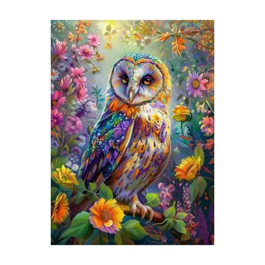 PBN - Floral Owl